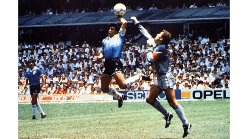 Maradona's hand of god